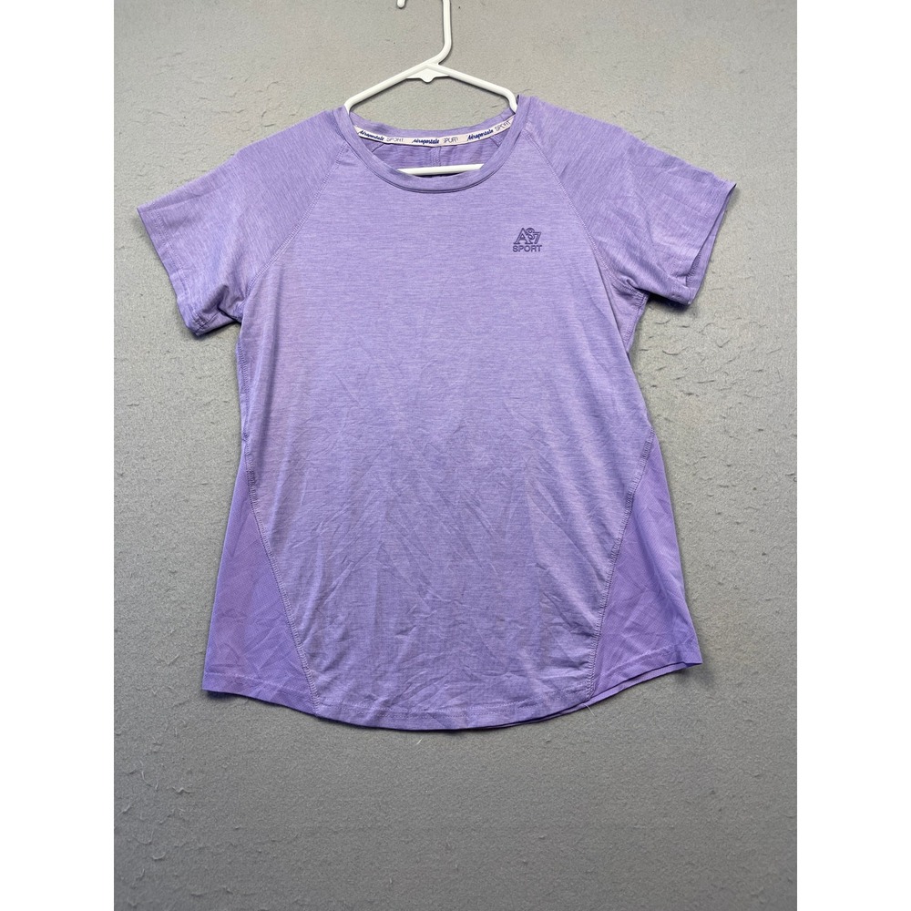 Aeropostale A87 Sport Shirt Performance Heather Purple Medium Womens